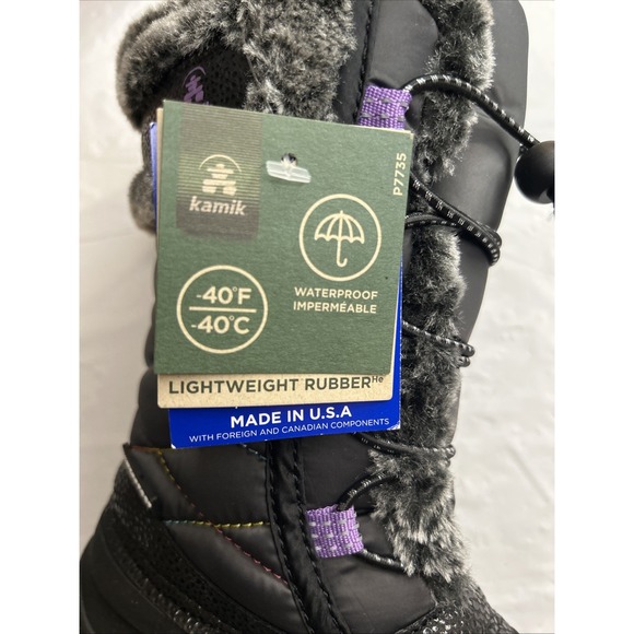 Kamik‎ girls snow boots Toddler Size 11 - Picture 8 of 13